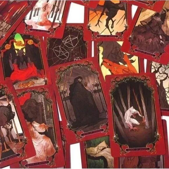 HORROR Tarot Cards Prophecy Divination Deck Family Party Board New - Picture 1 of 4